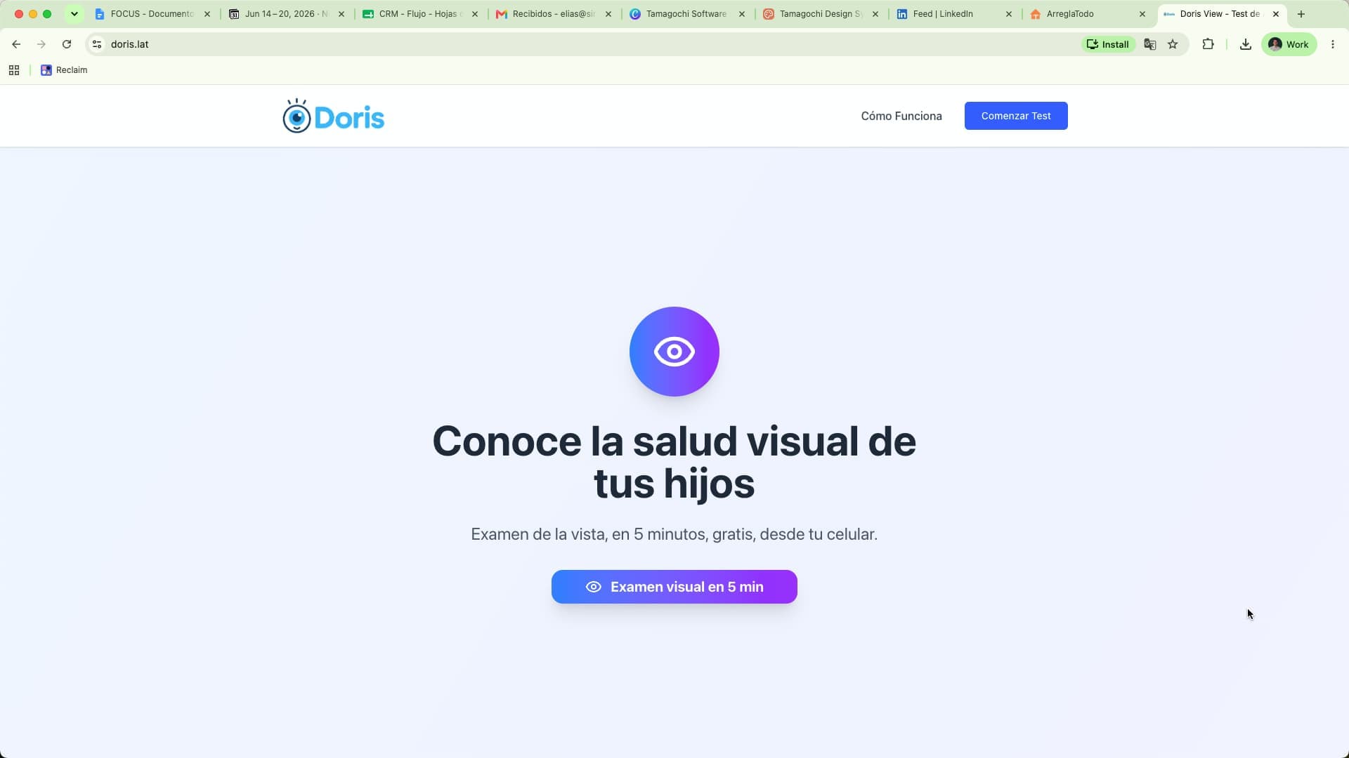 Doris — Webapp para detectar si un niño necesita lentes